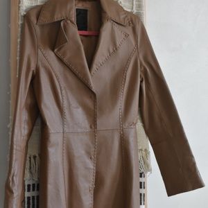 Vintage Leather G Collection Brown Leather Jacket | Size Small